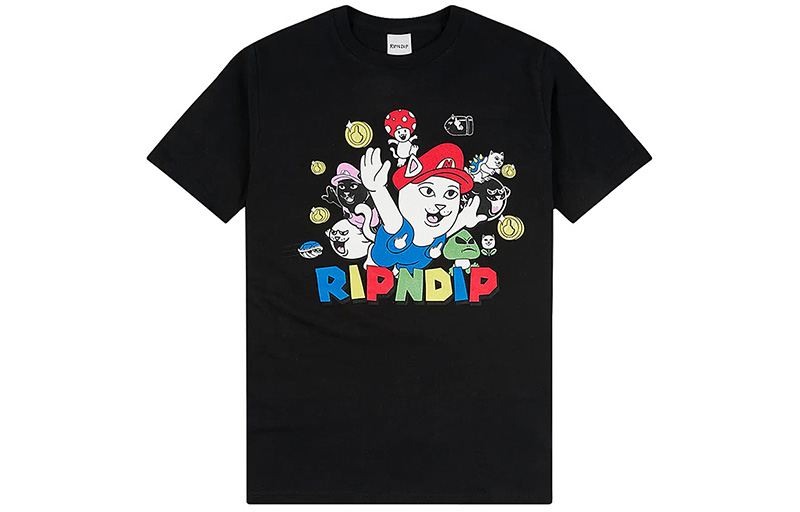 RIPNDIP Mario Cartoon Cat Tee Unisex T-Shirt RND3957