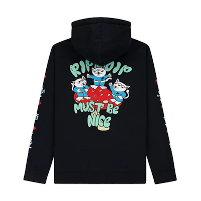 RIPNDIP Middle Finger Alien Cat Hoodie Unisex - Black RNDLMS2019012811