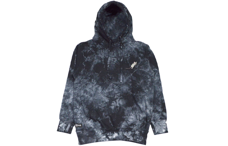 RIPNDIP Middle Finger Cat & Mouse Tie-Dye Black Hoodie Unisex RNDLMS2019100531