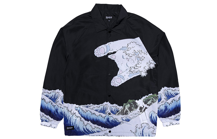 RIPNDIP Middle Finger Cat Loose Jacket Unisex - Black RNDLJK2020022661