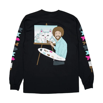 RIPNDIP Middle Finger Nerm Cat Graphic Hoodie Unisex Black RNDLTX2018090711