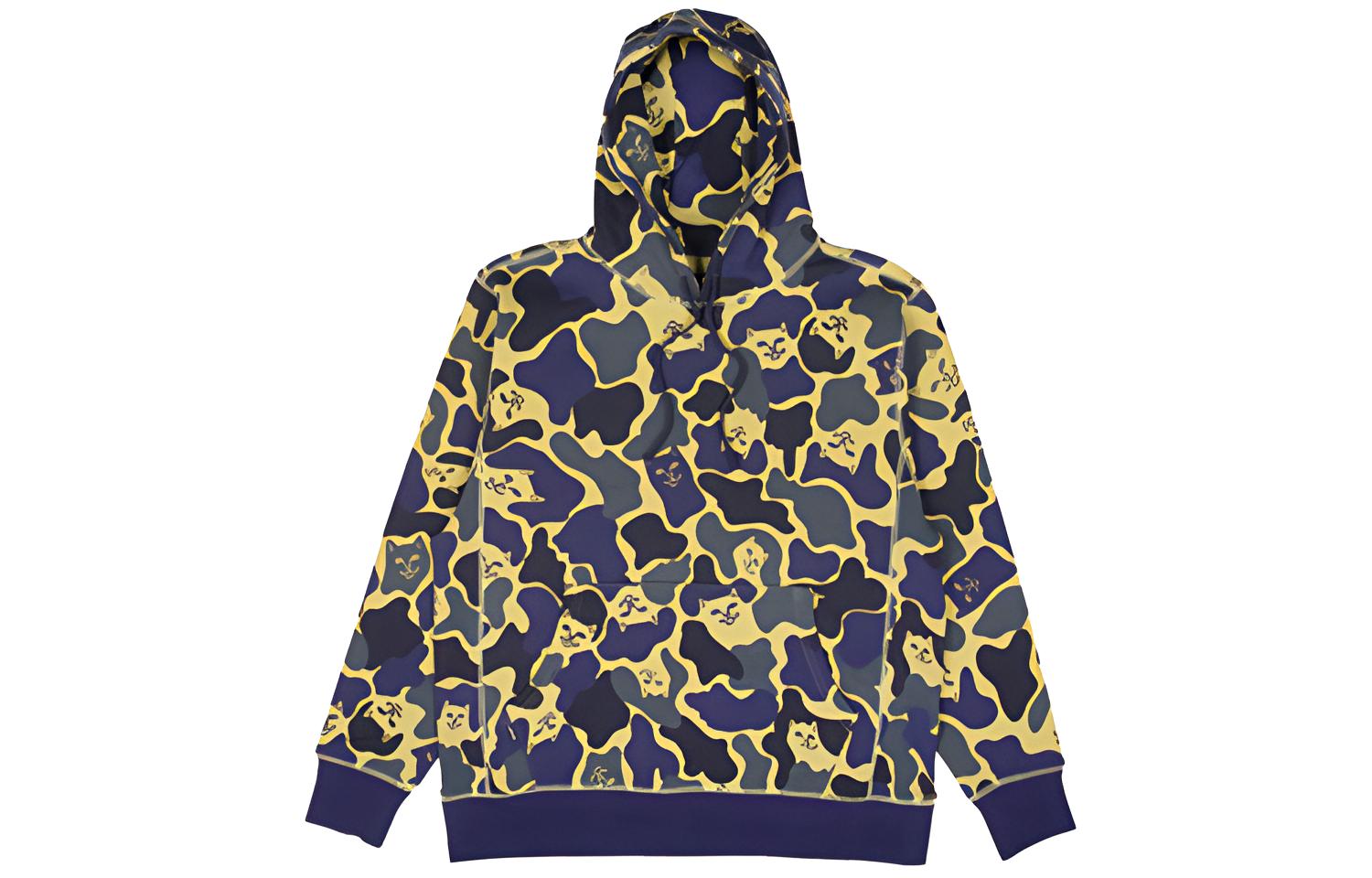 RIPNDIP Nerm Leopard Print Hoodie Unisex Yellow Camo RIP-FW18-014