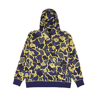 RIPNDIP Nerm Leopard Print Hoodie Unisex Yellow Camo RIP-FW18-014