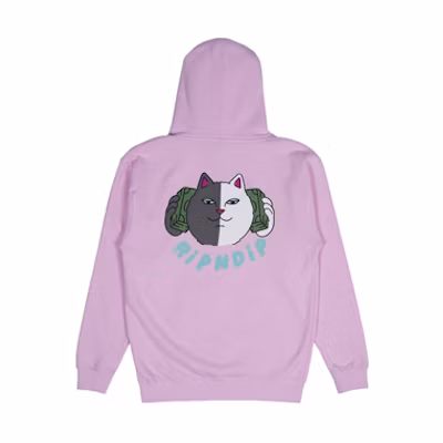 RIPNDIP Nermal Cat Pink Hoodie Unisex Casual Sweatshirt RND184RND2915-PIN
