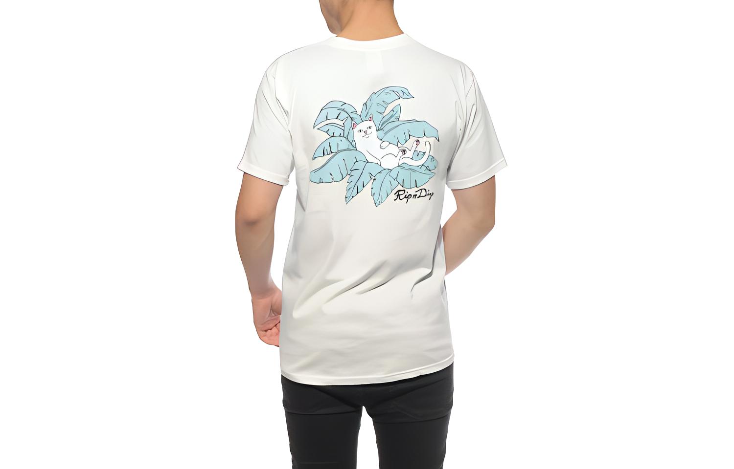 RIPNDIP Nermal Palm Tree Pocket T-Shirt Unisex White. RND1449