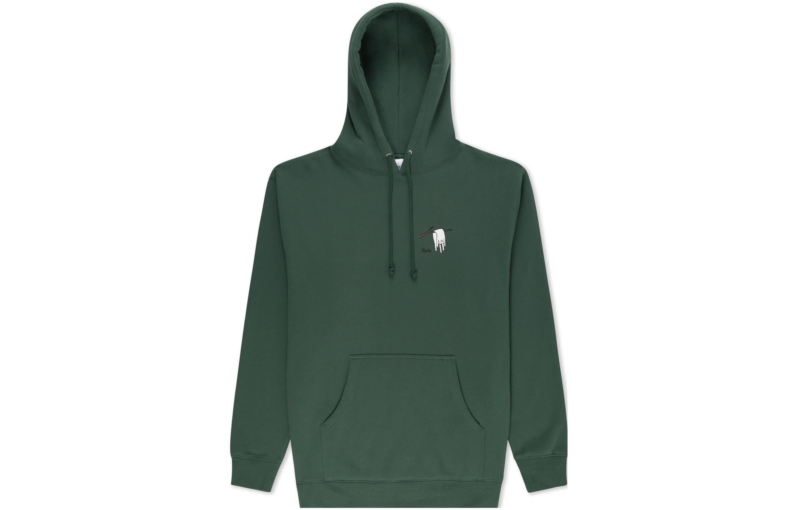 RIPNDIP Nermali Hoodie Green Cat Graphic Pullover for Men RNDHOL23155