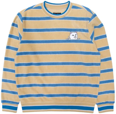 RIPNDIP Peeking Nermal Crewneck Sweater Beige Unisex Bergaris Fleece RND-SS21-062 Buy RIPNDIP Peeking Nermal Crewneck Sweater Beige Unisex Bergaris Fleece RND-SS21-062