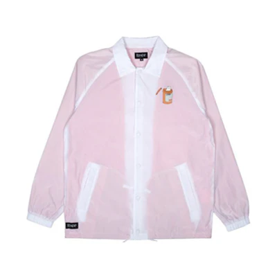 RIPNDIP Pink Coach Jacket Unisex RND184RND2651-WHI