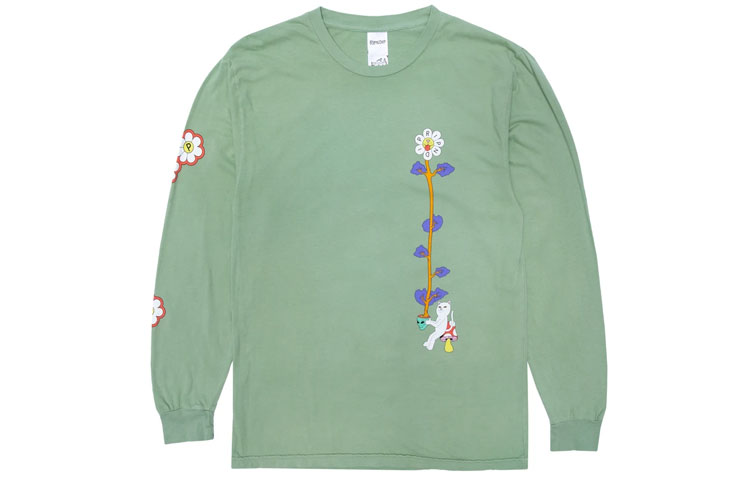 RIPNDIP Plant Based Green Unisex Long Sleeve Sweatshirt RND-SS21-026