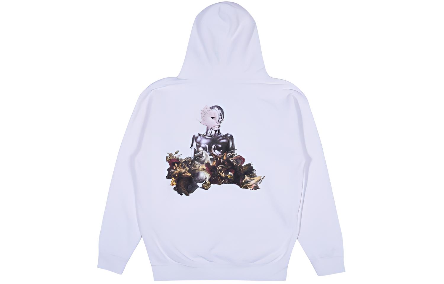 RIPNDIP Printed Casual Hoodie Unisex White RND184RND2914-WHI