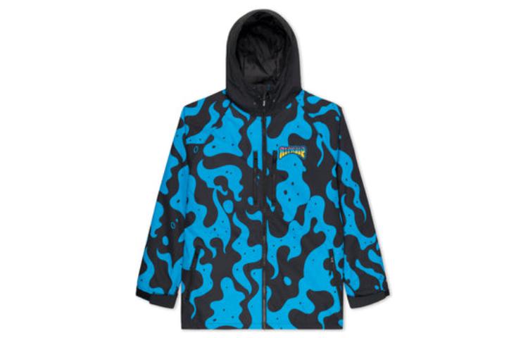 RIPNDIP Psychedelic 20 Colorblock Zip Hoodie Snowboard Jacket - Blue RNDSNOWJ6