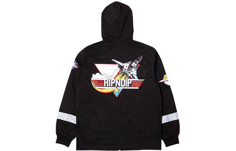 RIPNDIP Reflective Space Coach Jacket Black Unisex rnd3707