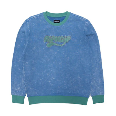 RIPNDIP Ripntail Blue Crewneck Unisex Printed Sweatshirt Long Sleeve RND-SS21-115