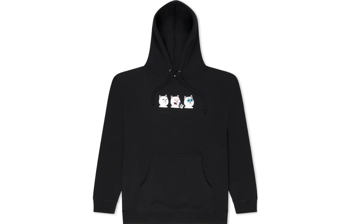 RIPNDIP Shroom Diet Hoodie Cartoon Graphic Black Pullover for Men RNDHOL23154