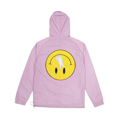 RIPNDIP Smiling Hang Cat Hoodie Jacket Unisex Pink RND2006