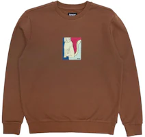 RIPNDIP SS22 Brown Cat Print Pullover Long Sleeve Sweatshirt RND9511 RIPNDIP SS22 Brown Cat Print Pullover Long Sleeve Sweatshirt RND9511