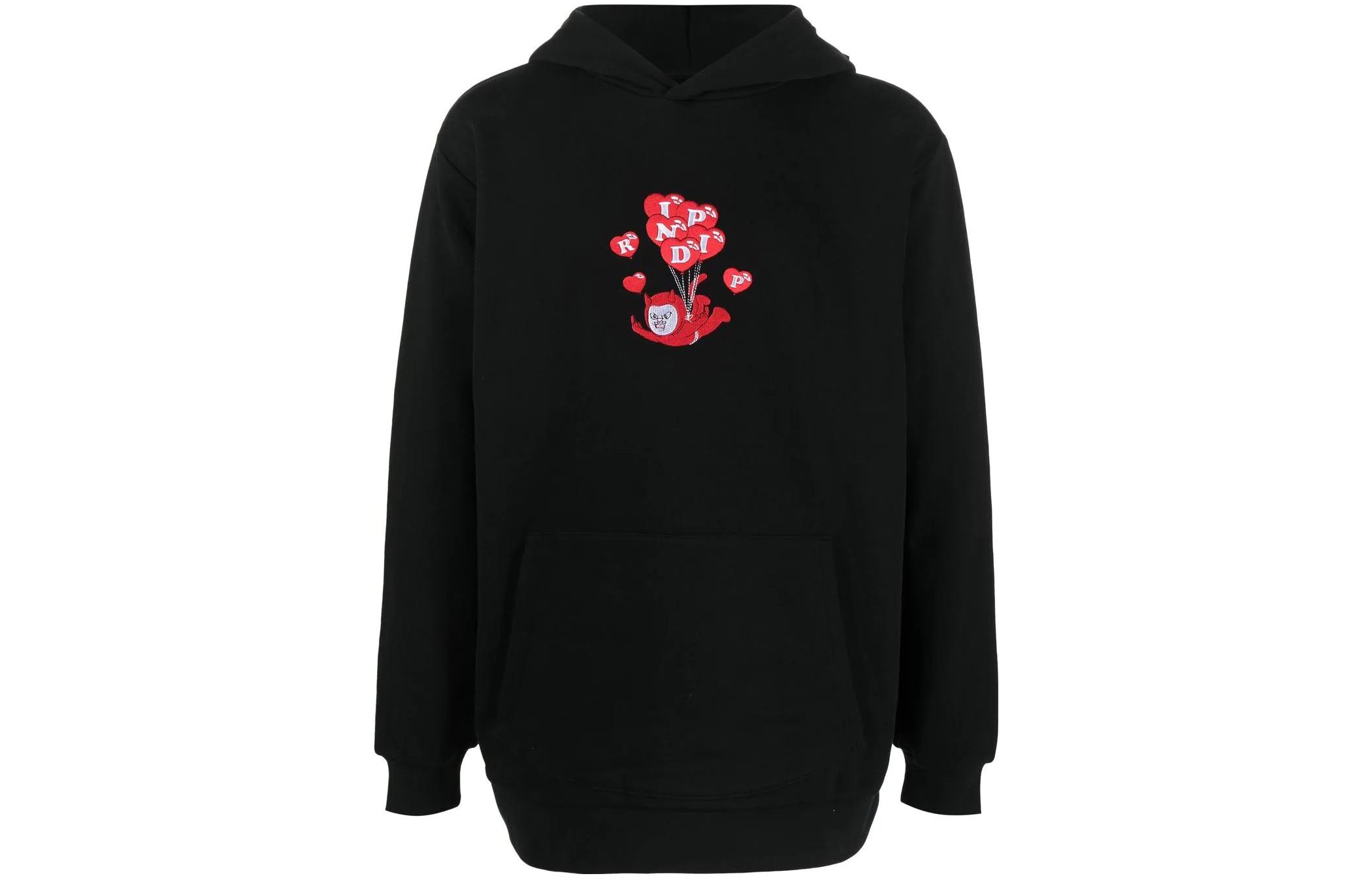 RIPNDIP SS22 Cartoon Printed Hoodie Black RND9032