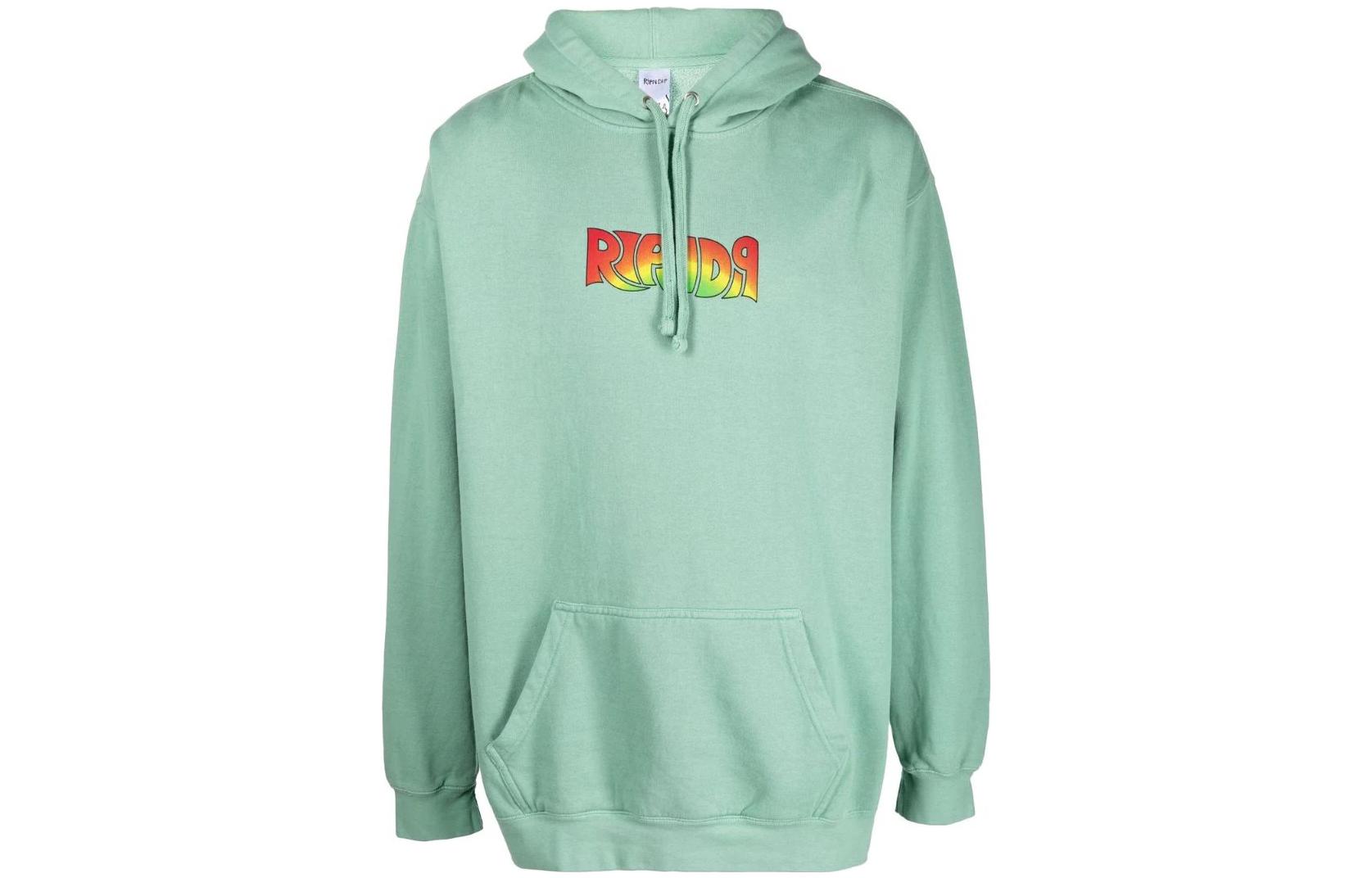RIPNDIP SS22 Graphic Print Green Hoodie Men’s Long Sleeve Pullover RND7048GREEN
