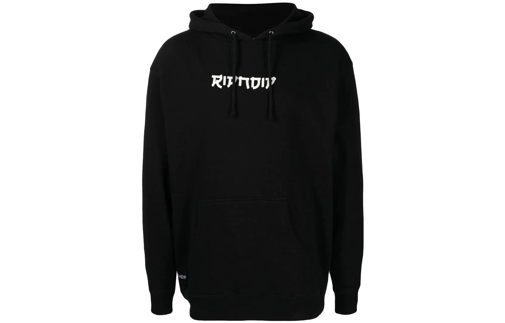 RIPNDIP SS22 Graphic Print Hoodie Unisex Black RND8037