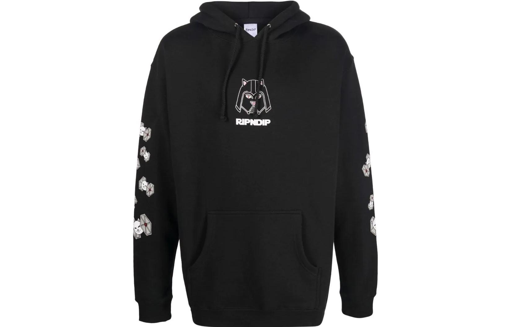 RIPNDIP SS22 Graphic Printed Hoodie Jacket Black - Collection RND7044