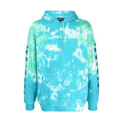 RIPNDIP SS22 Tie-Dye Printed Hoodie Blue RND7012