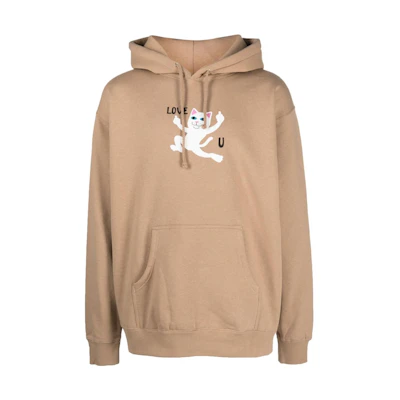 RIPNDIP SS23 Cartoon Bunny Graphic Hoodie Sand Color RND9929