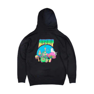 RIPNDIP SS23 Cartoon Graphic Black Hoodie Long Sleeve RND1820