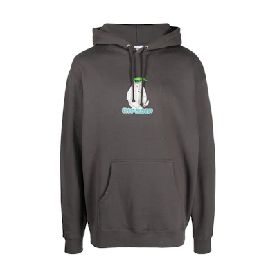 RIPNDIP SS23 Cartoon Graphic Pullover Hoodie Men’s Charcoal Grey RND9928