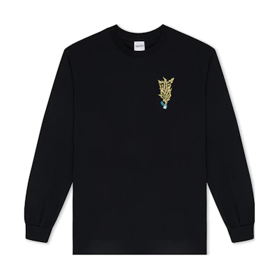 RIPNDIP SS23 Geometric Print Crewneck Sweatshirt Unisex Black RND9750
