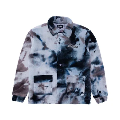 RIPNDIP SS23 Graphic Print Button-Up Long Sleeve Jacket Navy Blue - RND8001