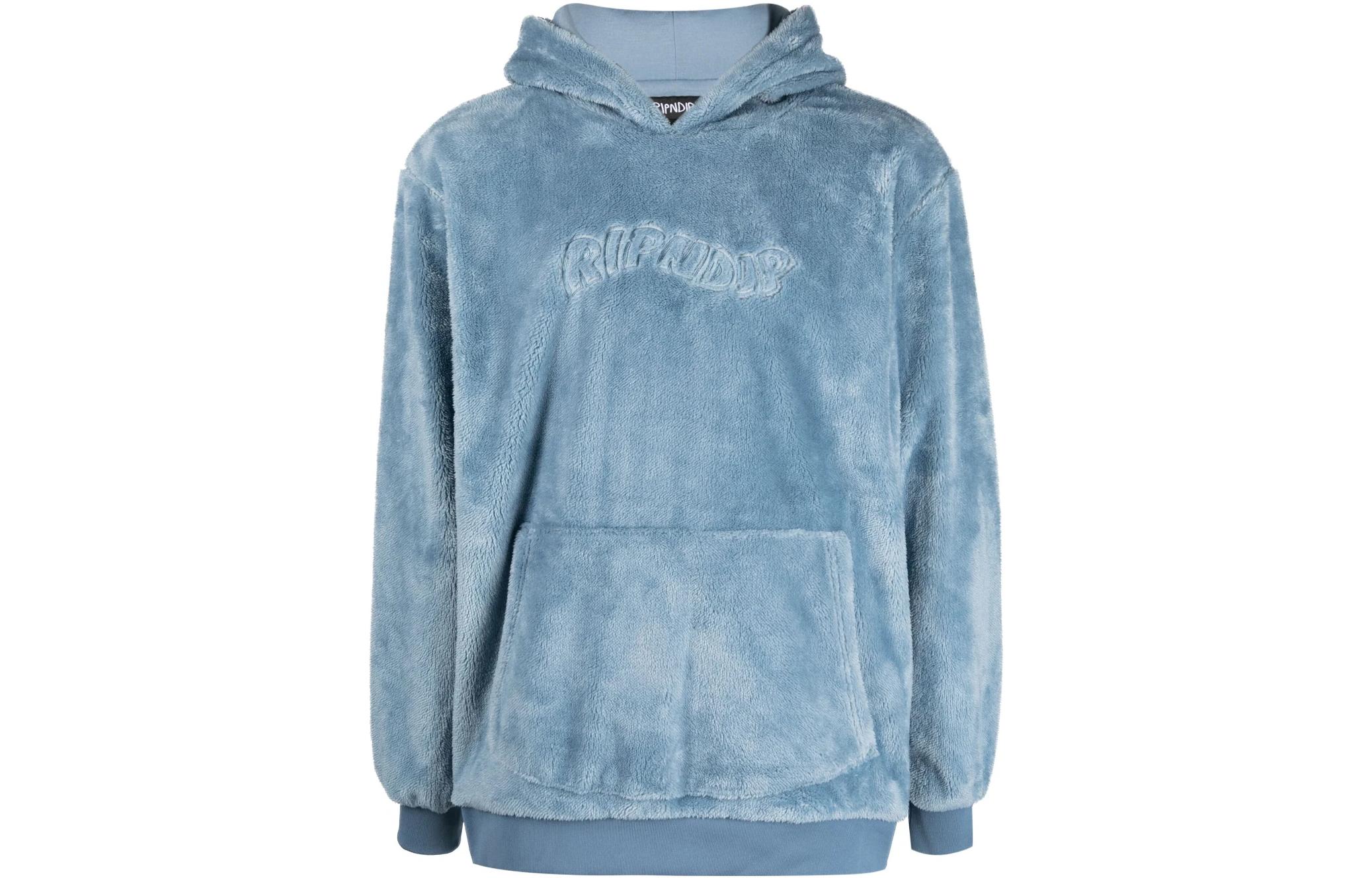 RIPNDIP SS23 Logo Embroidered Pullover Hoodie Blue - RND9910