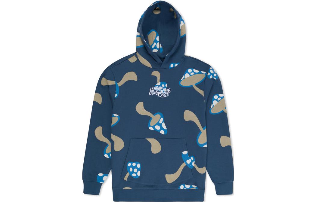 RIPNDIP SS23 Navy Mushroom Print Loose Fit Hoodie RND10062
