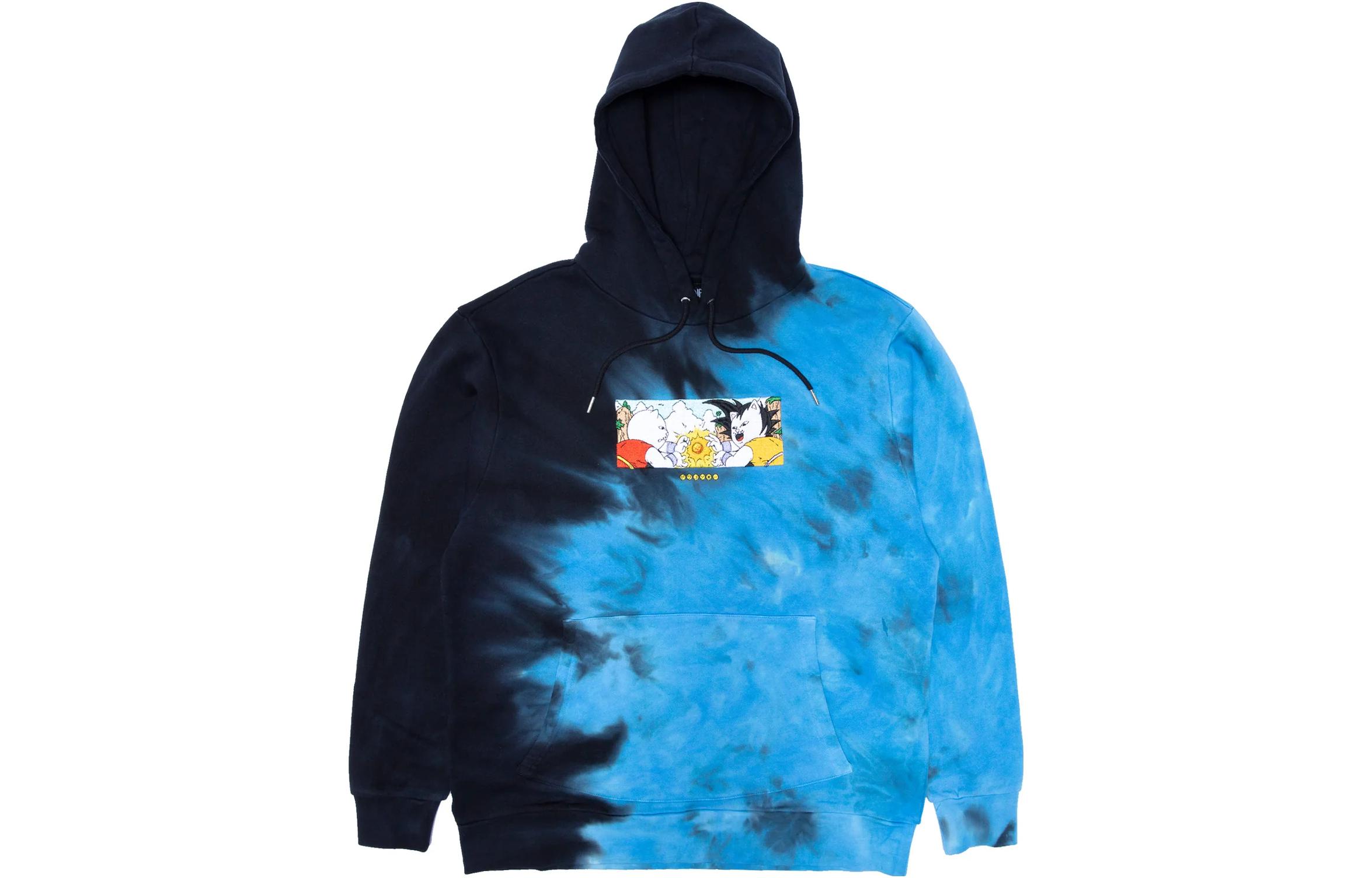 RIPNDIP SS23 Tie-Dye Pullover Hoodie Blue RND8030