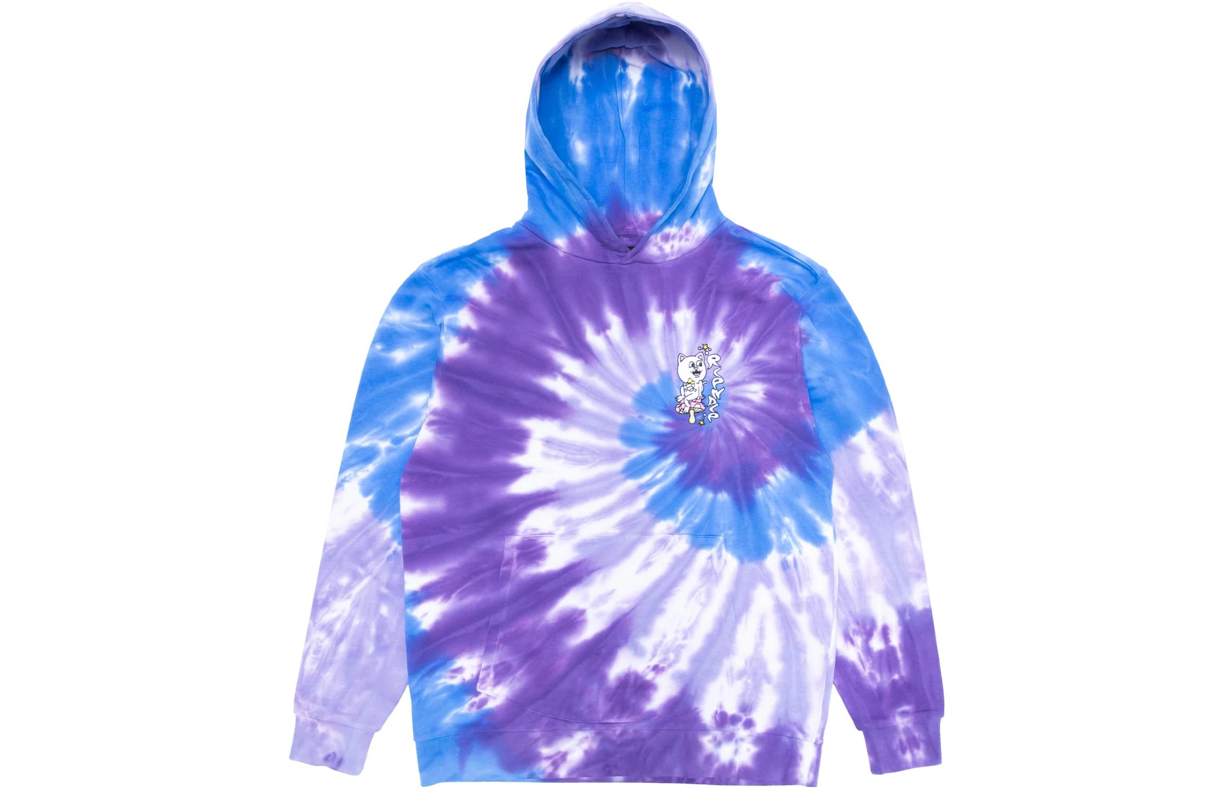RIPNDIP SS23 Tie-Dye Pullover Hoodie Unisex Blue RND9031