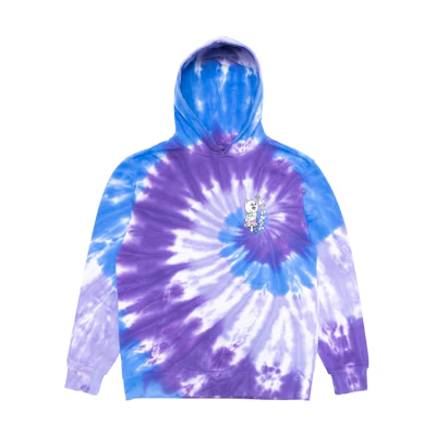 RIPNDIP SS23 Tie-Dye Pullover Hoodie Unisex Blue RND9031