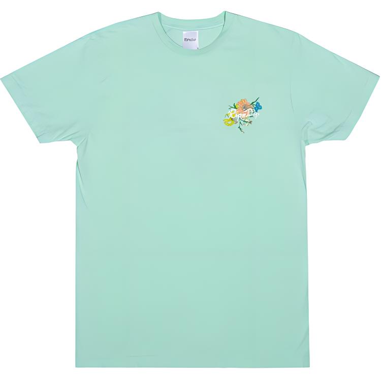 RIPNDIP Tiger Floral Lord Nermal Graphic Tee Unisex - Grass Green RND3276