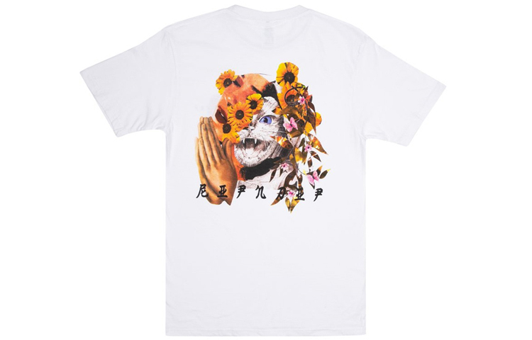RIPNDIP Unisex Crewneck Casual Loose Fit White Short Sleeve T-Shirt RND3264