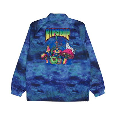 RIPNDIP Unisex Loose Fit Coach Jacket Blue RND184RND2652-BLU