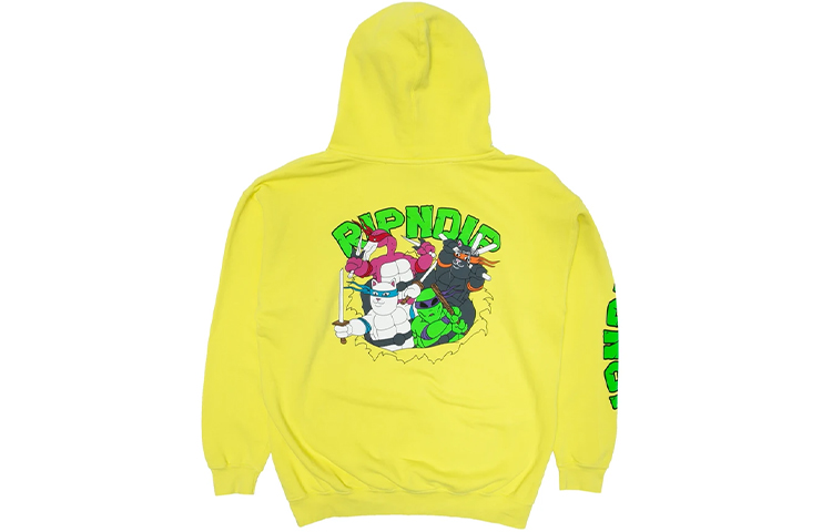 RIPNDIP Unisex Oversized Hoodie Fluorescent Green RNDLMS2020022621