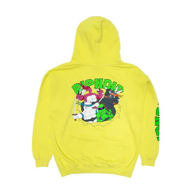 RIPNDIP Unisex Oversized Hoodie Fluorescent Green RNDLMS2020022621
