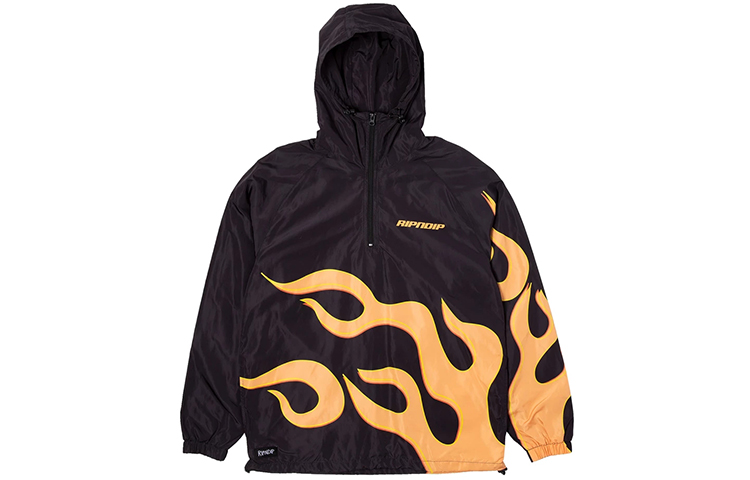 RIPNDIP Unisex Relaxed Fit Hoodie Jacket Black rnd3706