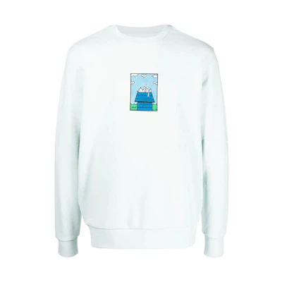 RIPNDIP White Unisex Embroidered Graphic Long Sleeve Crewneck Sweater RND7023LIGHT