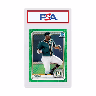 Robert Puason 2020 Bowman Chrome X Green X-Fractor /31 #BCP-173