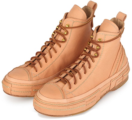 Rock Yeh x xVESSEL G.O.P. Highs “Natural Leather“ 樹膏皮高筒帆布鞋 黃褐色 男女款 Order Rock Yeh x xVESSEL G.O.P. Highs “Natural Leather“ 樹膏皮高筒帆布鞋 黃褐色 男女款