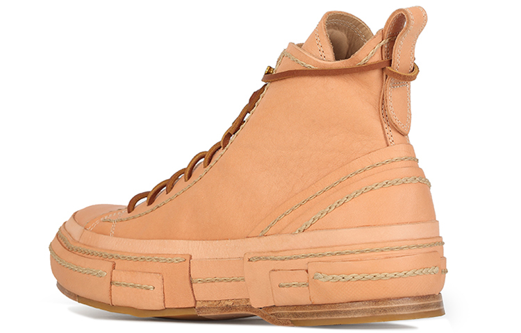 Lookbook Rock Yeh x xVESSEL G.O.P. Highs “Natural Leather“ 樹膏皮高筒帆布鞋 黃褐色 男女款