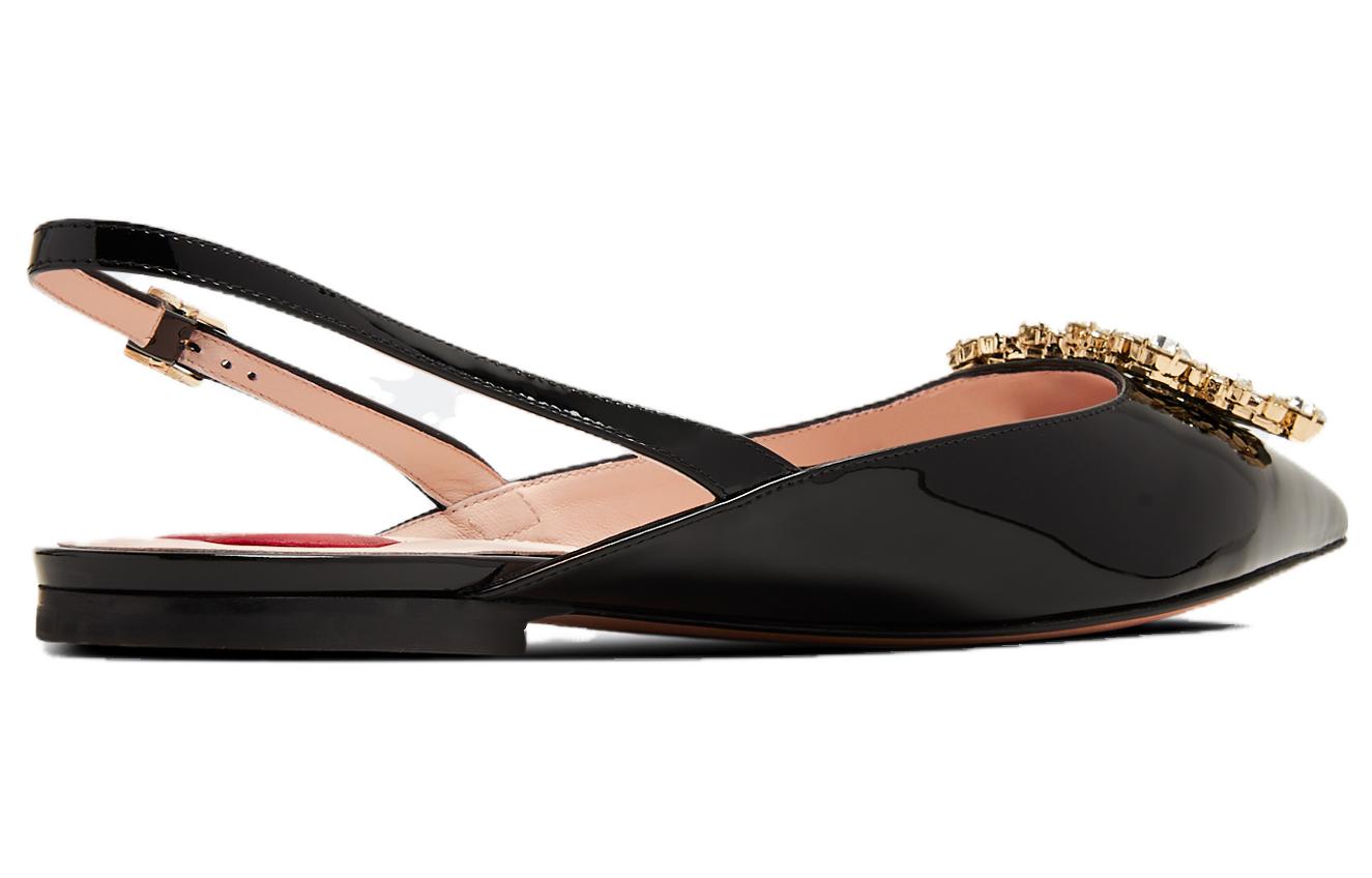 Roger Vivier Pointed Buckle Black Womens Flats 'CMFTable Versatile Casual' 圖 2