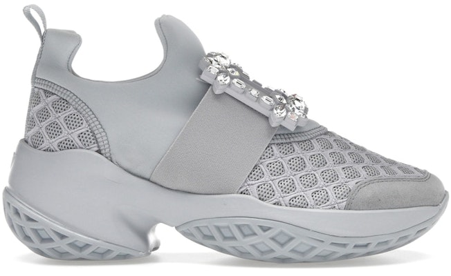 (W) Roger Vivier Viv' Run Tela Gris Hebilla de Cristal. RVW50624180T5V1U52 Buy (W) Roger Vivier Viv' Run Tela Gris Hebilla de Cristal. RVW50624180T5V1U52
