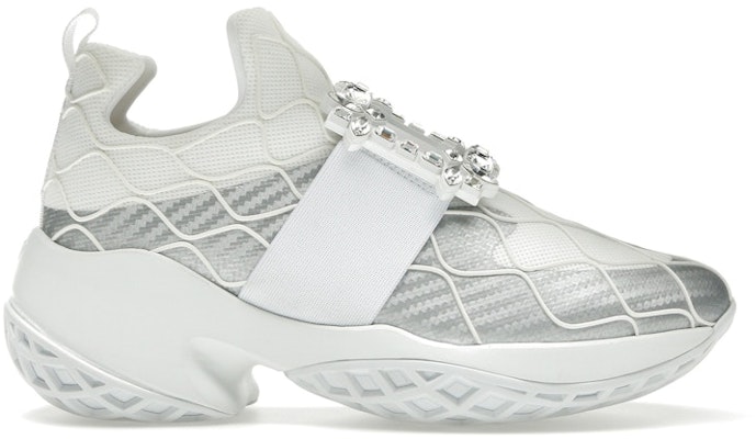 (W) Roger Vivier Viv' Run 布料銀色水晶扣運動鞋 RVW50636780T6O0906 Buy (W) Roger Vivier Viv' Run 布料銀色水晶扣運動鞋 RVW50636780T6O0906