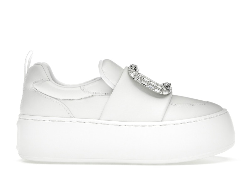 (Women) Roger Vivier Viv' Up White Crystal Buckle RVW73938910LE9B001