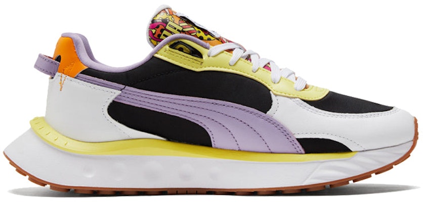 Romero Britto x Puma Wild Rider 'White Limelight Gum' 381097-01 Order Romero Britto x Puma Wild Rider 'White Limelight Gum' 381097-01